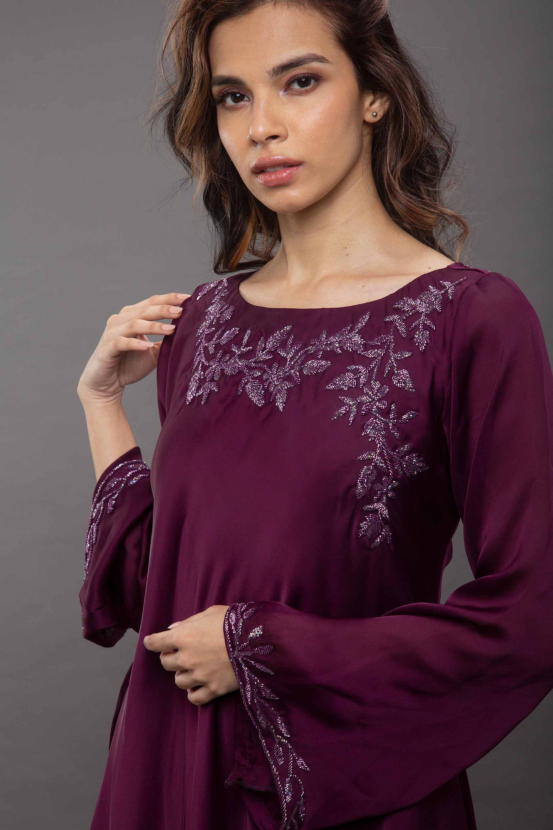 Classy wine dress