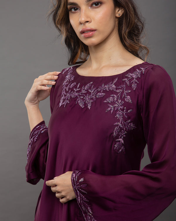 Classy wine dress