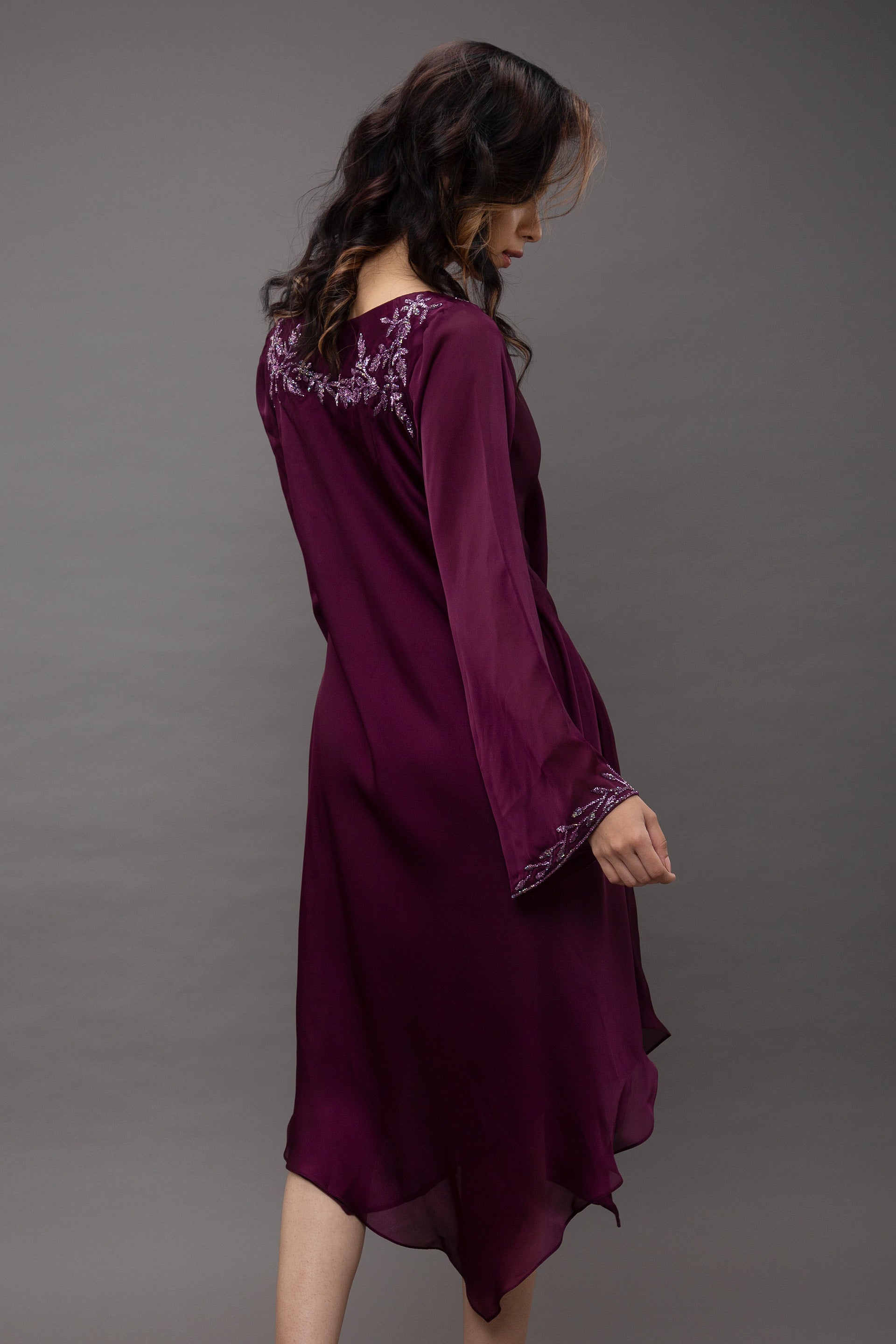 Classy wine dress
